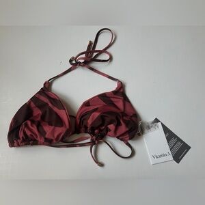 NWT Vitamin A Women’s Halter Swim Bikini Top XXL